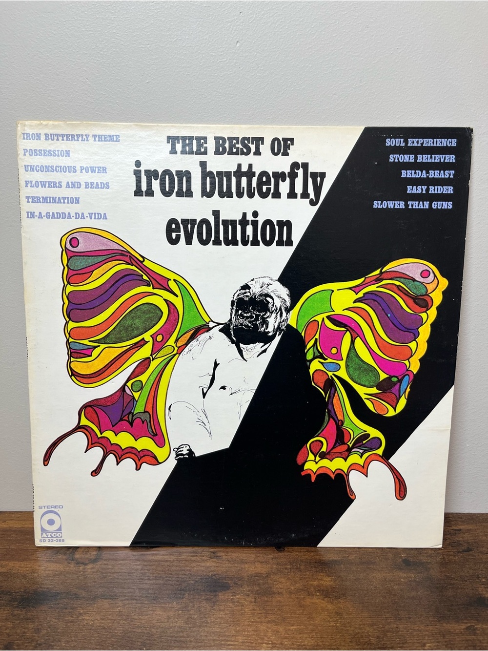 Vintage The Best of Iron Butterfly Evolution Vinyl Record